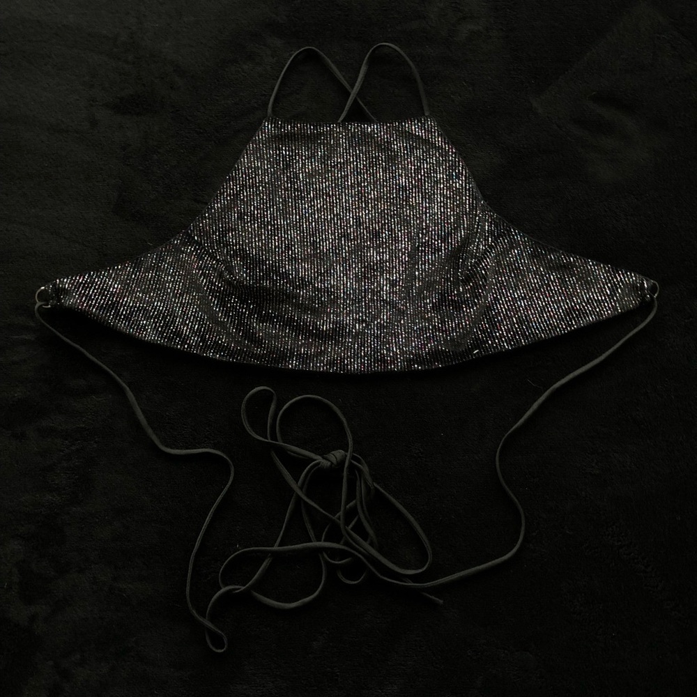 Cropped halter top